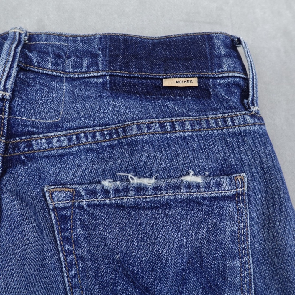 MOTHER Superior Jeans The Kick It Blue Denim Womens Size 25 - Picture 9 of 11